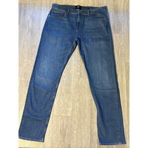 For All 7 Mankind Womens Airweft Slimmy Straight Leg Jeans Blue Stretch 38